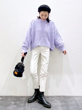 「KRIFF MAYER（クリフメイヤー）のアイテム（バッグ）」を使った、yukiさん（レディース・165cm）の冬コーディネート