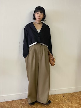 「アイテム（その他）」を使った、yukiさん（レディース・165cm・30代）の秋コーディネート