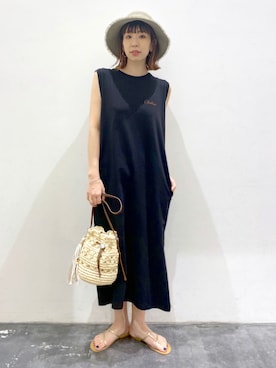 「PENDLETON（ペンドルトン）のアイテム（ワンピース/ドレス）」を使った、yukiさん（レディース・165cm）の夏コーディネート