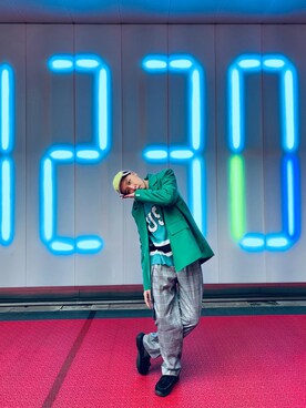 「plain-me（プレインミー）のアイテム（シューズ）」を使った、Rennieさん（メンズ・180cm）の冬コーディネート