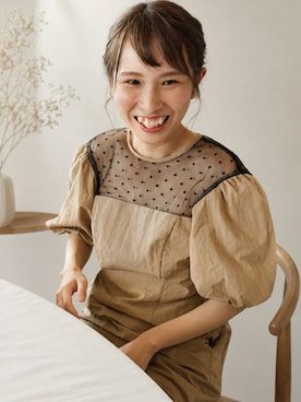 「ANDRESD（アンドレスド）のアイテム」を使った、りなっぷ🌼さん（レディース・152cm）の夏コーディネート