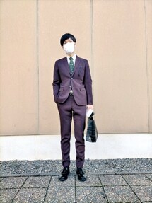 UNITED TOKYOのセットアップ（ブラウン系）を使った人気ファッション