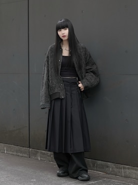 「アイテム（MA-1）」を使った、sayacasperjohnさん（レディース・160cm）の秋コーディネート