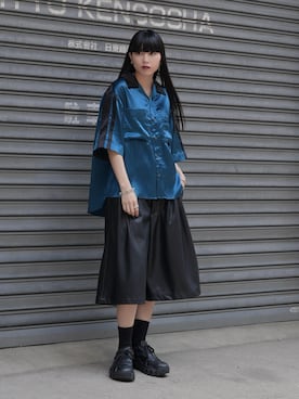 「CASPER JOHN（キャスパージョン）のアイテム」を使った、sayacasperjohnさん（レディース・160cm）の夏コーディネート