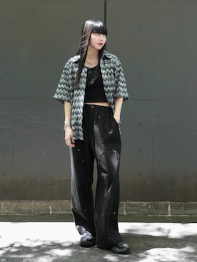 「CASPER JOHN（キャスパージョン）のアイテム」を使った、sayacasperjohnさん（レディース・160cm）の夏コーディネート