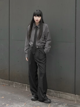 パンツ Wool mix semi baggy slacks パンツ Wool mix semi baggy slacks Wool mix semi baggy slacks