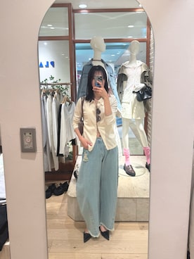 「loti（ロティ）のアイテム」を使った、滝彩乃さん（レディース・173cm）の春コーディネート