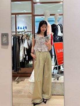 「mystic（ミスティック）のアイテム（バッグ）」を使った、ayanoさん（レディース・173cm）の夏コーディネート