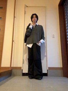 「GRANCY（グランシー）のアイテム（パンツ）」を使った、da_sonoさん（メンズ・172cm）の春コーディネート