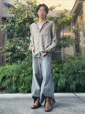 「GRANCY（グランシー）のアイテム（パンツ）」を使った、da_sonoさん（メンズ・171cm）の秋コーディネート