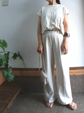 「Bou Jeloud（ブージュルード）のアイテム（アクセサリー）」を使った、megumins1126さん（レディース・161cm）の夏コーディネート