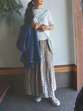 「Bou Jeloud（ブージュルード）のアイテム（アクセサリー）」を使った、megumins1126さん（レディース・161cm）の秋コーディネート