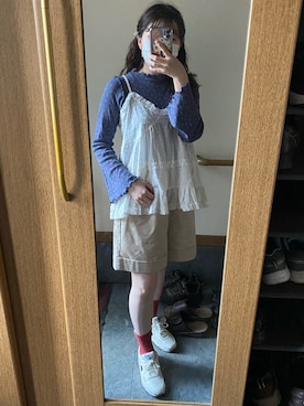 「ごきげんウィーク」｜「アイテム（キャミソール）」を使った、maikaさん（レディース・155cm）の春コーディネート