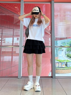 「LMCのアイテム（トップス）」を使った、gakicochanさん（レディース・163cm）の夏コーディネート