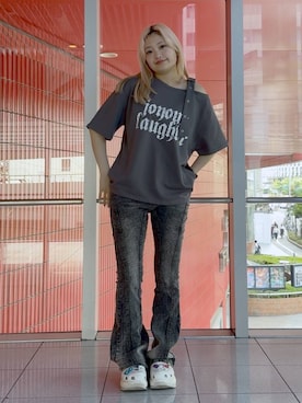 「crocs（クロックス）のアイテム」を使った、gakicochanさん（レディース・163cm）の春コーディネート