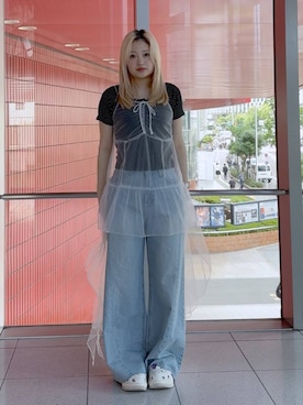 「crocs（クロックス）のアイテム」を使った、gakicochanさん（レディース・163cm）の春コーディネート