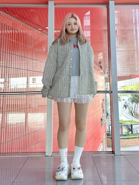 「crocs（クロックス）のアイテム」を使った、gakicochanさん（レディース・163cm）の春コーディネート