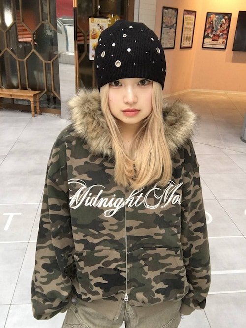 Midnight Move／CAMOフードジップアップ（パーカー）｜Midnight Move