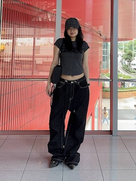 「MUCENT（ムセント）のアイテム」を使った、gakicochanさん（レディース・163cm）の夏コーディネート