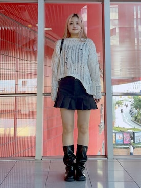 「HIGH SCHOOL DISCO（ハイスクールディスコ）のアイテム」を使った、gakicochanさん（レディース・163cm）の冬コーディネート