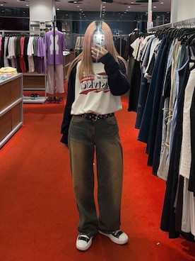 「NASTY KICK（ナスティーキック）のアイテム」を使った、gakicochanさん（レディース・163cm）の秋コーディネート