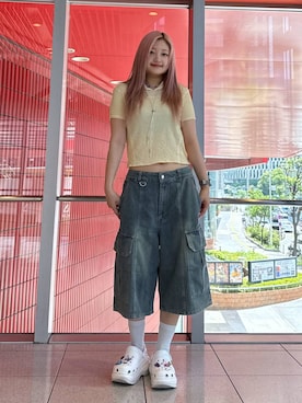 「PLACE STUDIO（プレイススタジオ）のアイテム」を使った、gakicochanさん（レディース・163cm）の夏コーディネート