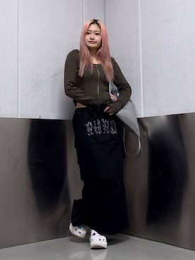 「NOT4NERD（ノットフォーナード）のアイテム（スカート）」を使った、gakicochanさん（レディース・163cm）の夏コーディネート