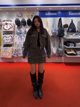 「3.3 Field Trip （3.3フィールドトリップ）の3.3 Field Trip／レースストールアソートトップス（Tシャツ/カットソー、その他）」を使った、gakicochanさん（レディース）の冬コーディネート