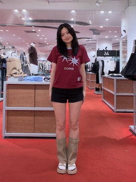 「3.3 Field Trip （3.3フィールドトリップ）のアイテム」を使った、gakicochanさん（レディース・163cm）の夏コーディネート