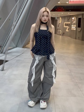 「crocs（クロックス）のアイテム」を使った、gakicochanさん（レディース・163cm）の夏コーディネート