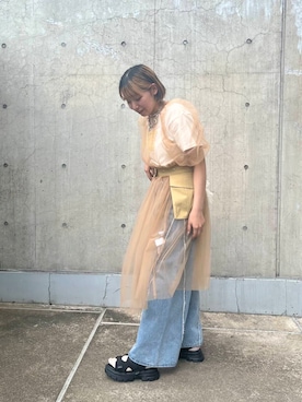 藤井さん。さん（レディース・164cm）の夏コーディネート