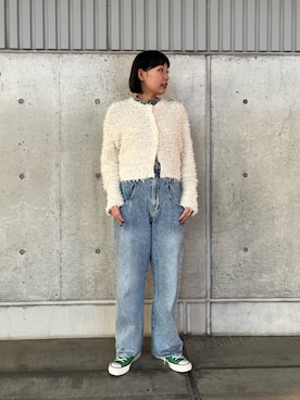 「骨格ストレート」｜「KBF（ケイビーエフ）のアイテム（ニット/セーター）」を使った、藤井さん。さん（レディース・164cm）の秋コーディネート