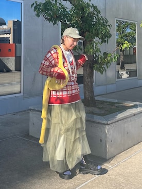 「kbf_ootd」｜「アイテム（キャップ）」を使った、藤井さん。さん（レディース・165cm）の秋コーディネート