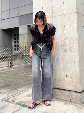 「kbf_ootd」｜「アイテム（シューズ）」を使った、藤井さん。さん（レディース・164cm）の夏コーディネート