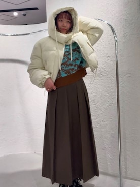 「KBF（ケイビーエフ）のベストセパレートワンピース（ワンピース）」を使った、藤井さん。さん（レディース・164cm）の冬コーディネート