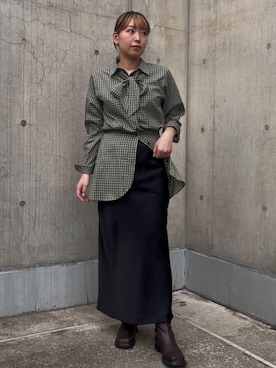 「kbf_ootd」｜「アイテム（ブーツ）」を使った、藤井さん。さん（レディース・165cm）の冬コーディネート