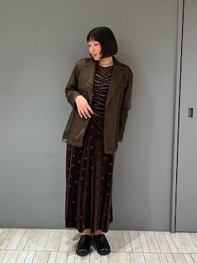 「チュール」｜「アイテム（その他アウター）」を使った、藤井さん。さん（レディース・164cm）の冬コーディネート