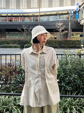 「KBF（ケイビーエフ）のアイテム（トップス）」を使った、藤井さん。さん（レディース・164cm）の春コーディネート