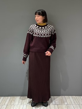 「アイテム（ワンピース/ドレス）」を使った、藤井さん。さん（レディース・164cm）の冬コーディネート