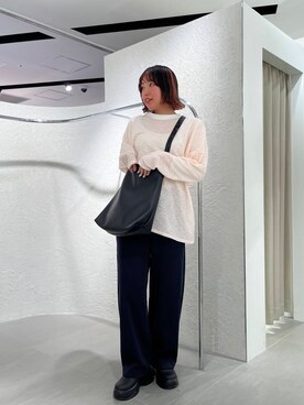 「KBF（ケイビーエフ）のサボベルトサンダル（サンダル）」を使った、藤井さん。さん（レディース・165cm）の春コーディネート