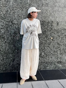 「kbf_ootd」｜「アイテム（キャップ）」を使った、藤井さん。さん（レディース・164cm）の夏コーディネート