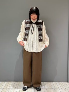 「スタッフコーデ」｜藤井さん。さん（レディース・164cm）の秋コーディネート