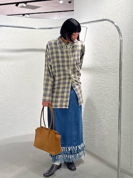 「アイテム（その他シューズ）」を使った、藤井さん。さん（レディース・164cm）の秋コーディネート