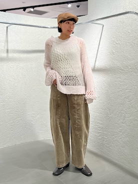 「アイテム（タンクトップ）」を使った、藤井さん。さん（レディース・164cm）の秋コーディネート
