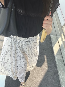 「Ungrid（アングリッド）のアイテム」を使った、muuu95さん（レディース・153cm）の夏コーディネート