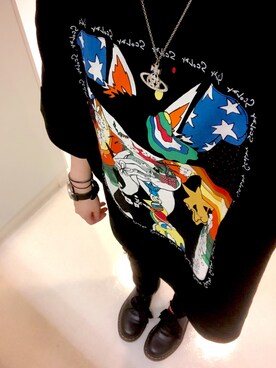 「Dr. Martens（ドクターマーチン）のDr.Martens / ドクターマーチン 1461 3EYE GIBSON SHOE 3ホール ギブソン シューズ ブーツ（ブーツ）」を使った、トガさん（レディース・157cm）の夏コーディネート