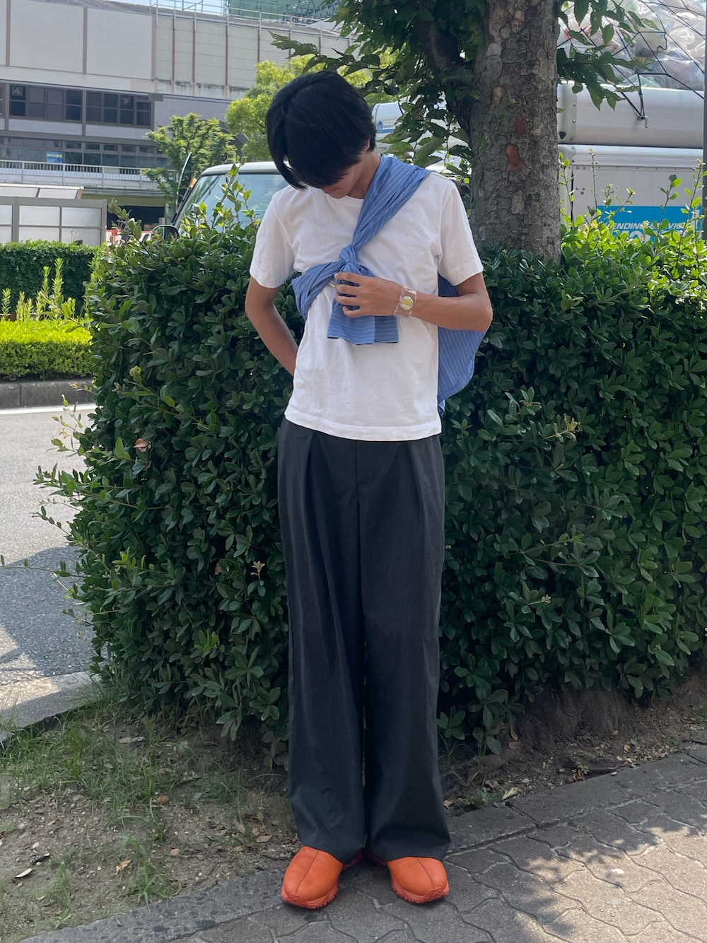 TUCK WIDE GURKHA SLACKS / タックワイドグルカスラックスを使っ