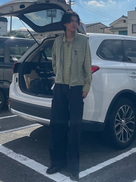 「アイテム（ベスト）」を使った、kensukeさん（メンズ・181cm）の秋コーディネート