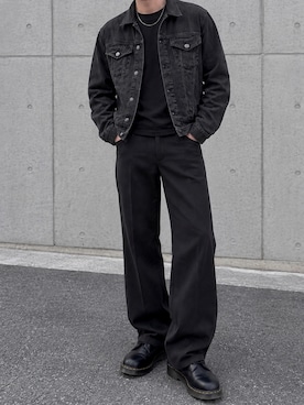 「H&M（エイチ・アンド・エム）のアイテム（トップス）」を使った、𝒀𝒂𝒎𝒂𝒕𝒐さん（メンズ・178cm）の秋コーディネート