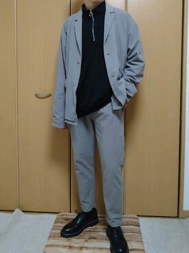 「SITRY（シトリー）のアイテム（セットアップ）」を使った、sotaさん（メンズ・170cm）の秋コーディネート